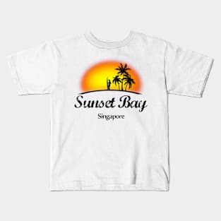 Sunset Bay Singapore Kids T-Shirt